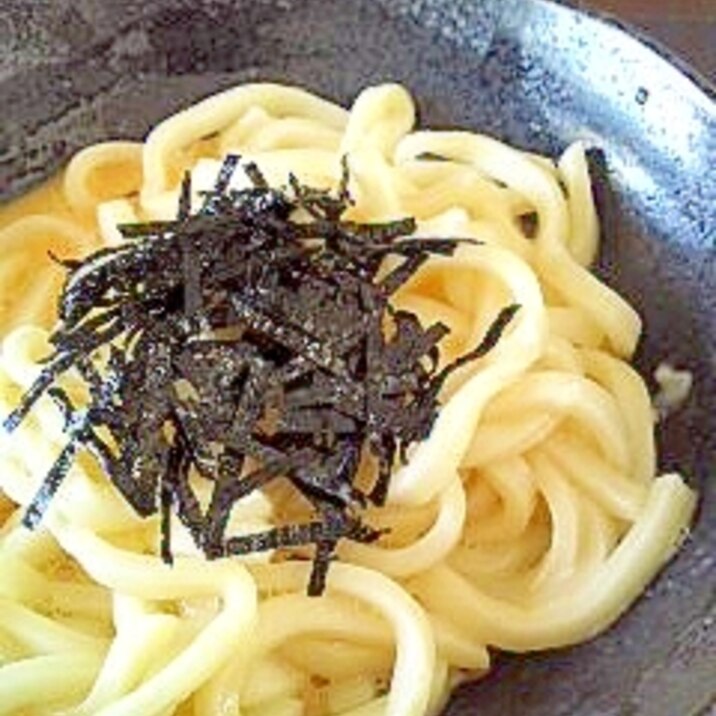 一人ランチに★釜玉うどん